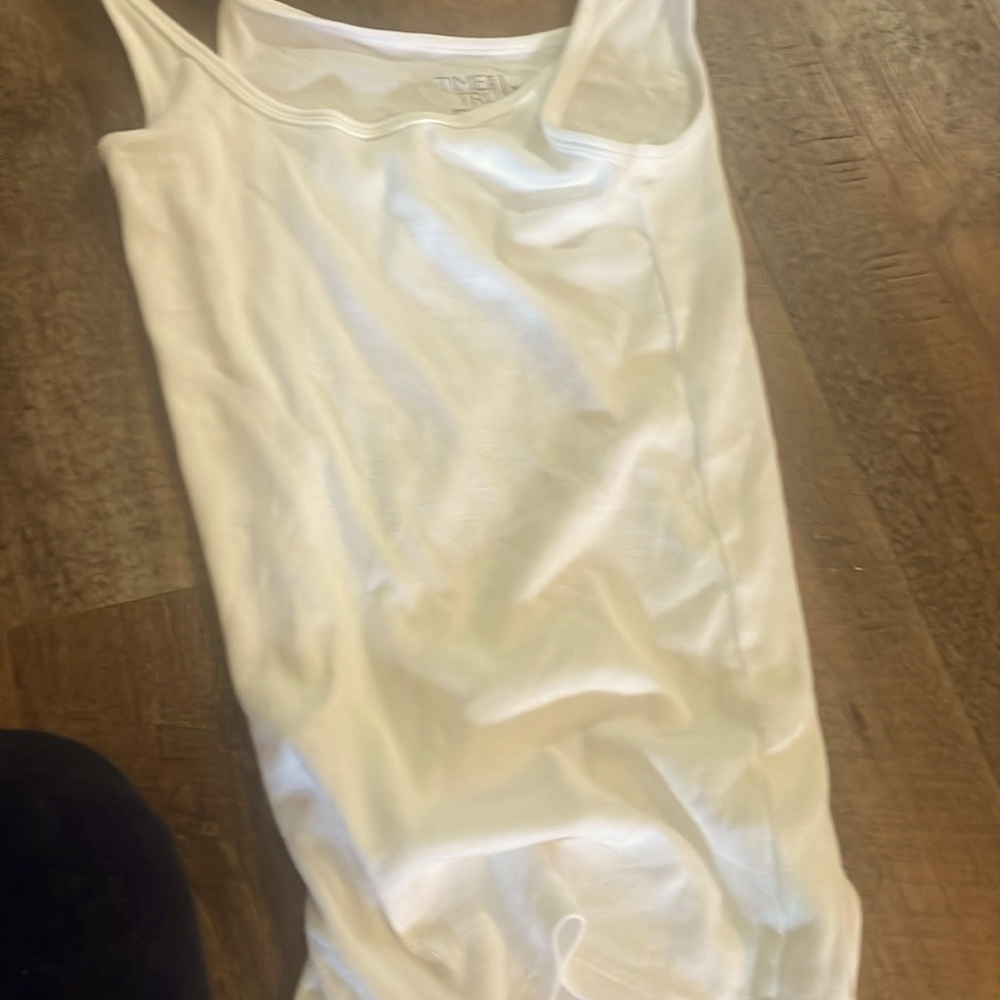 Basic plain white tank top